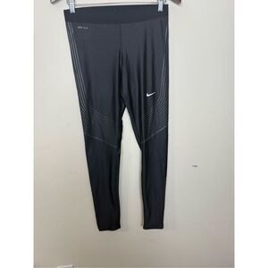 Nike Womens Power Speed Running Tights Black 719784 Medium Activewear